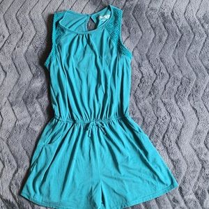 Mudd Romper Teal